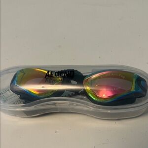 AEGEND Mirrored Swim Goggles Anti-Fog UV Protection Adult Unisex NEW